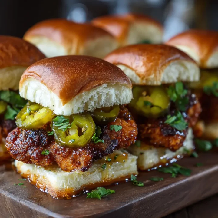 Nashville Hot Honey Butter Chicken Sliders