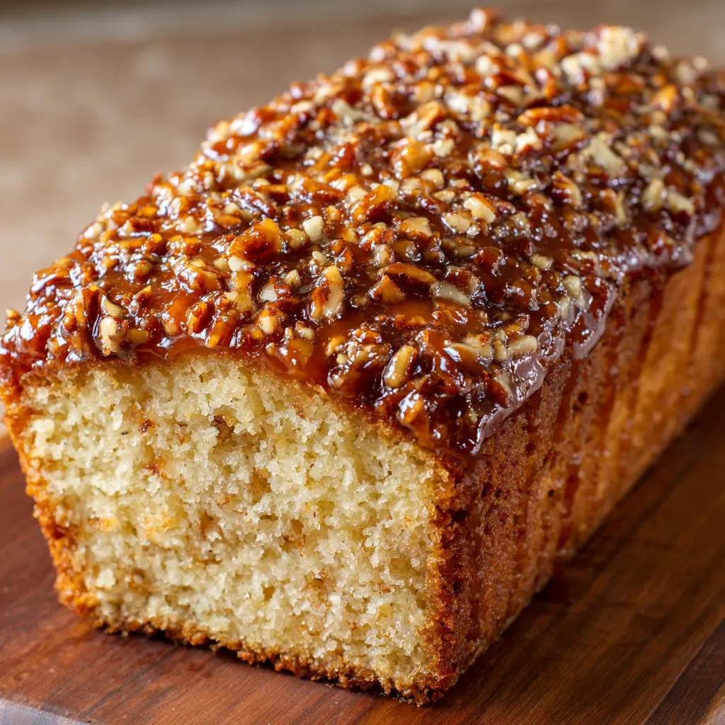 Pecan Praline Buttermilk Loaf Cake