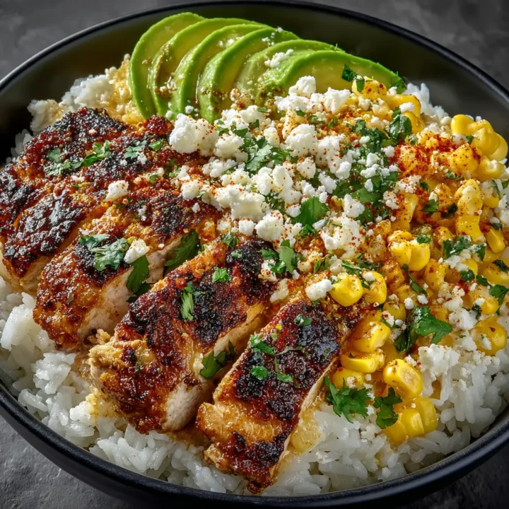 Street Corn Chicken Rice Bowl Recipe