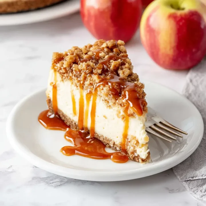 Caramel Apple Cheesecake Cake