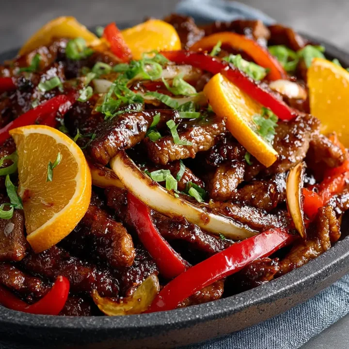 Sticky Orange Beef