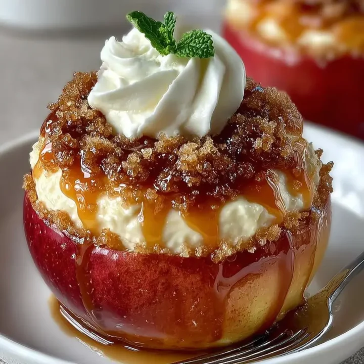 Cheesecake Stuffed Baked Apples