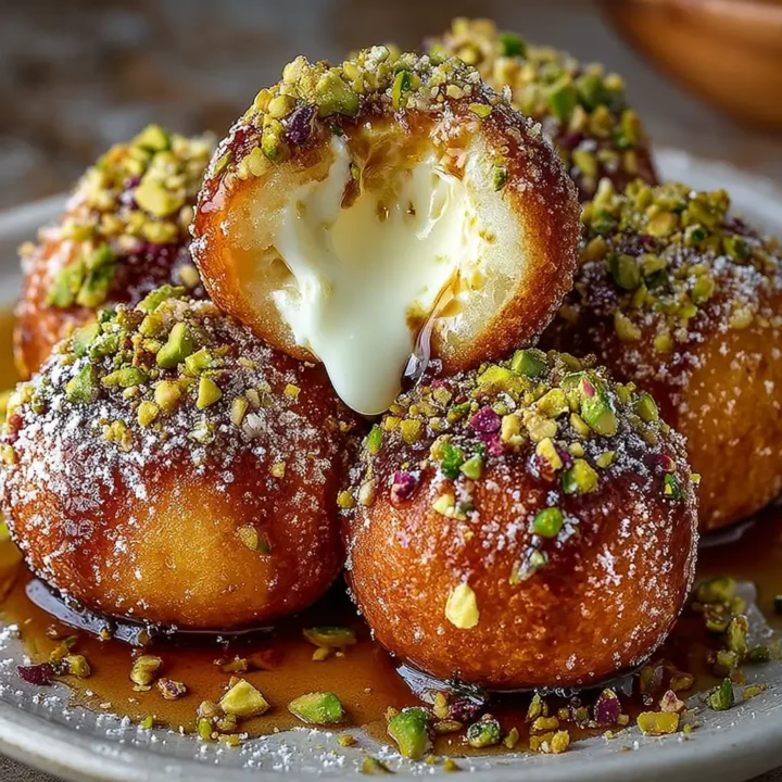 Ricotta Pistachio Honey Bites
