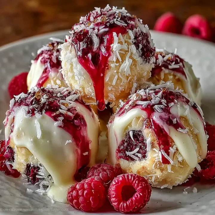 Raspberry Cream Cheese Bites