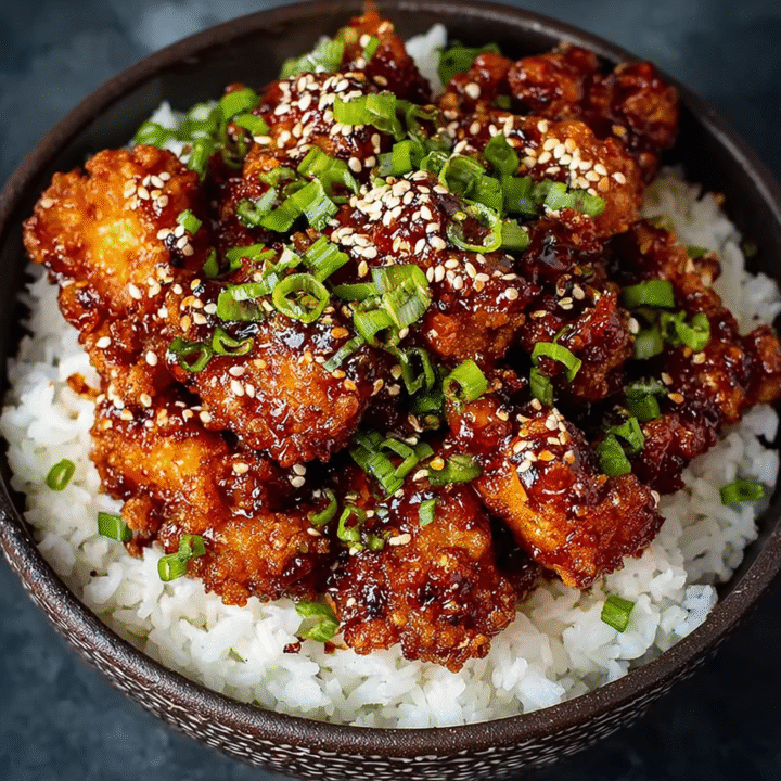 Crispy Sesame Chicken with Sweet & Sticky Sauce