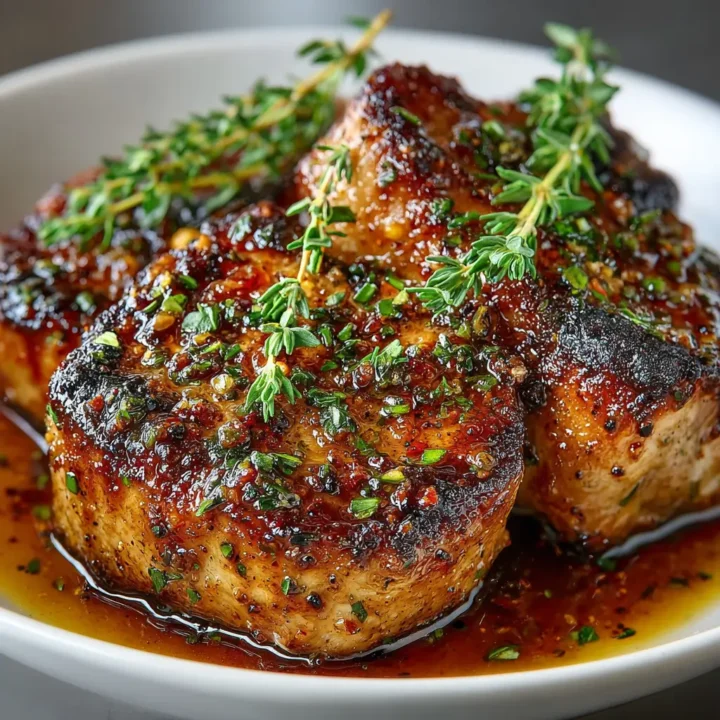 Apple Cider Glazed Pork Chops