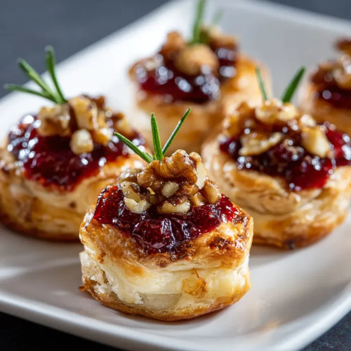 Brie Bites with Cranberry Crunch