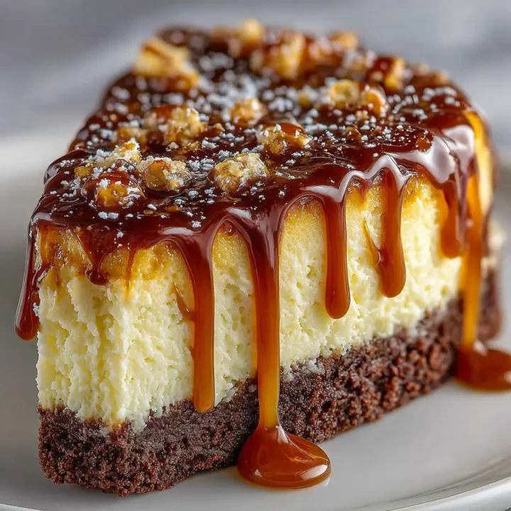 Caramel Brownie Cheesecake Recipe