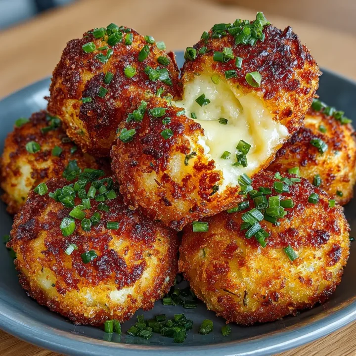 Air Fryer Cheesy Mashed Potato Balls Recipe