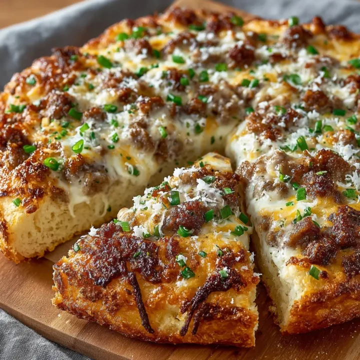 Easy Biscuits and Gravy Breakfast Pizza