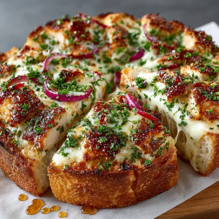 Hot Honey Garlic Bread Pizza