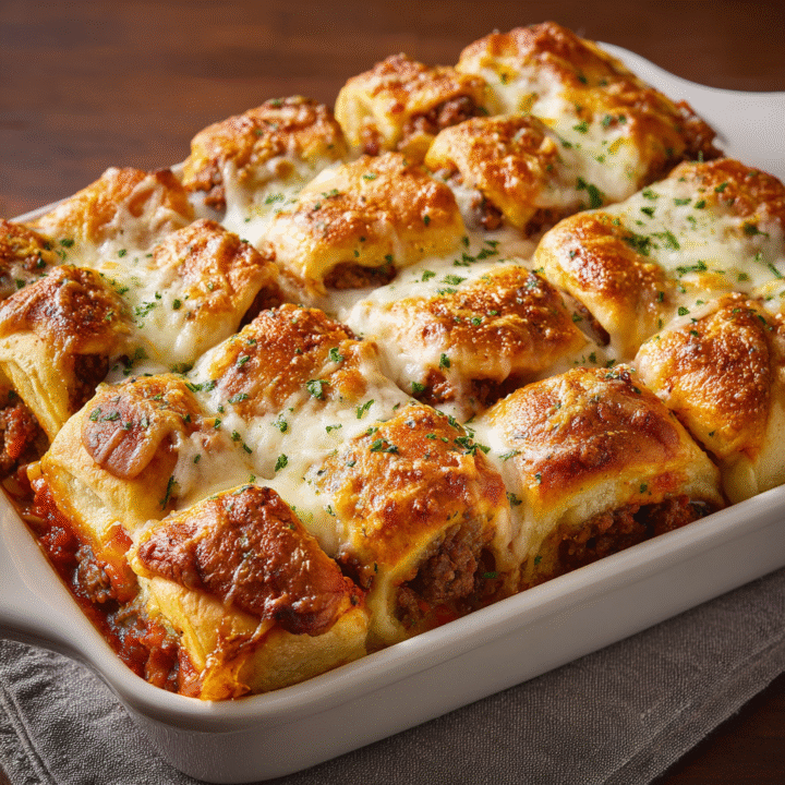 Italian Crescent Roll Sandwich Bake