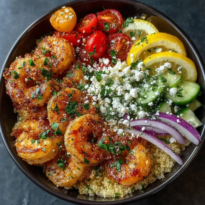 Easy Mediterranean Shrimp Bowls