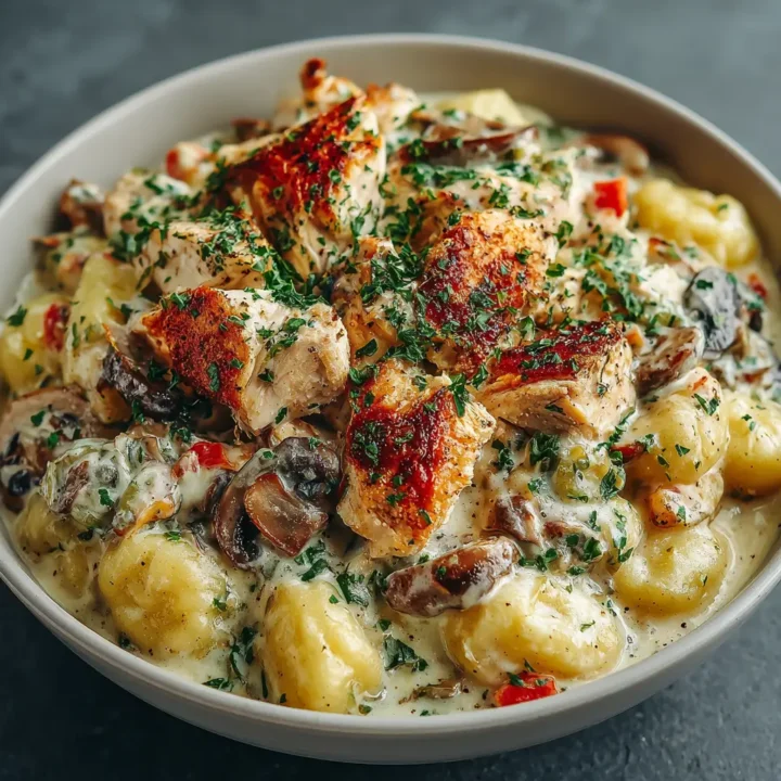 One Pot Gnocchi Chicken Pot Pie