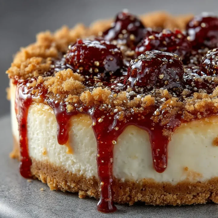 Peanut Butter And Jelly Cheesecake