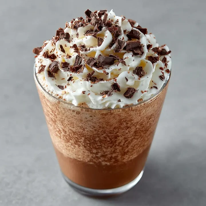 Peanut Butter Frozen Hot Chocolate