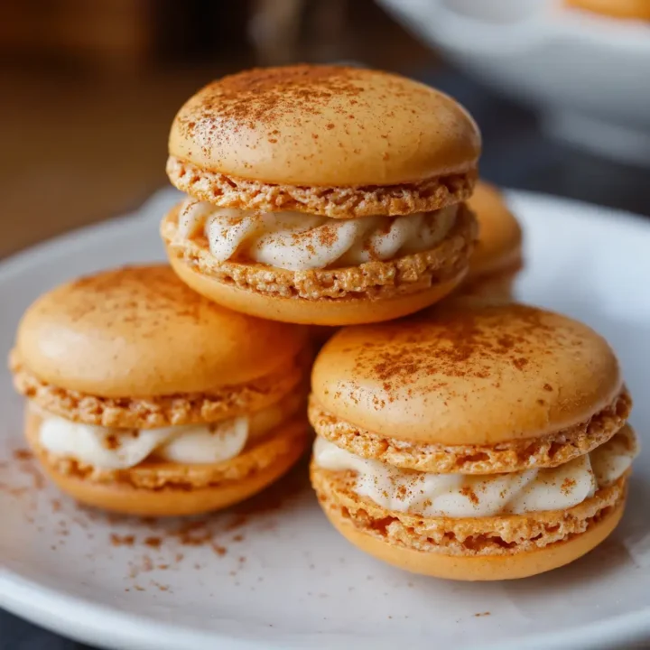Pumpkin Spice Macarons