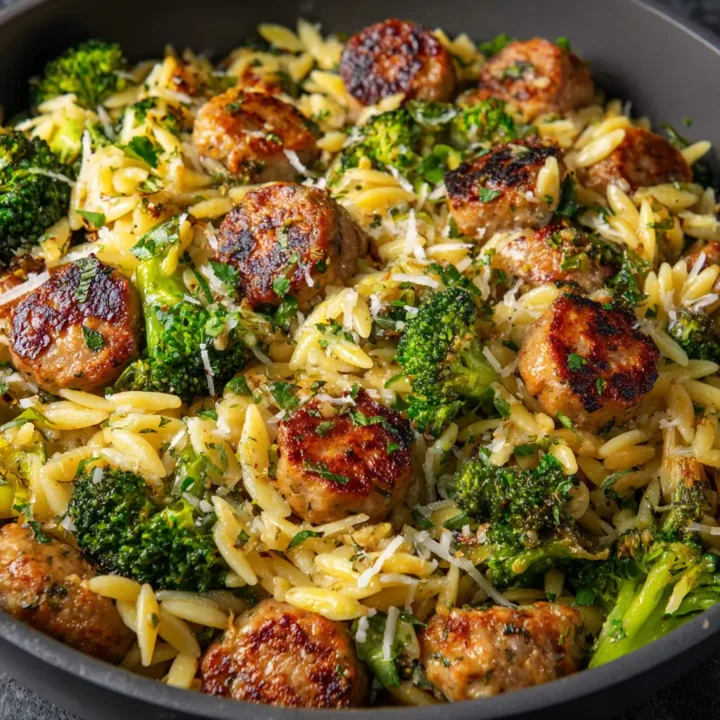 Sausage Broccoli Orzo