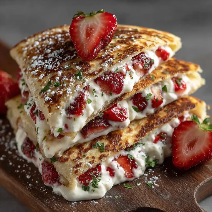 Strawberry Cream Cheese Quesadillas