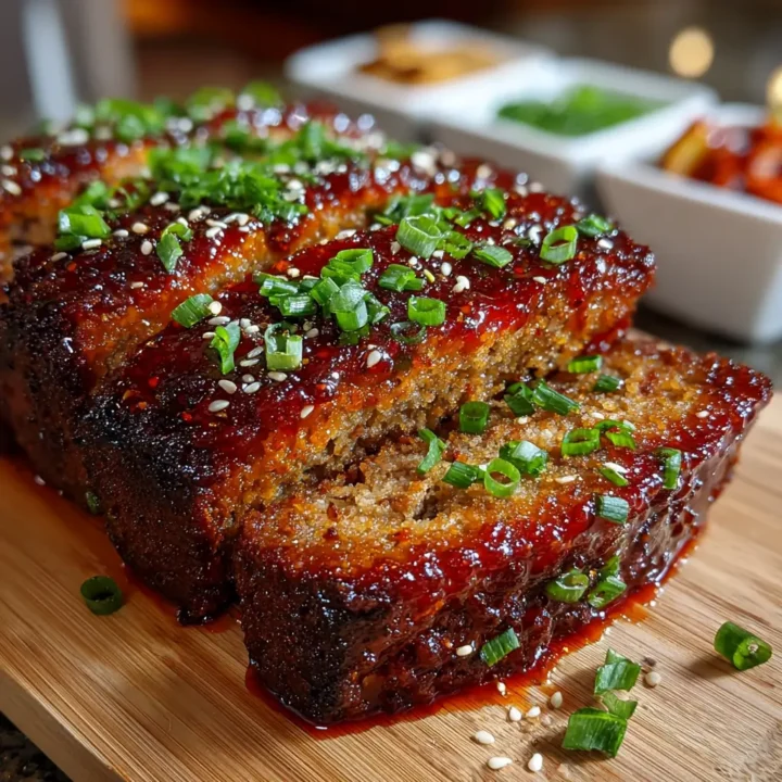 Sweet & Spicy Korean BBQ Meatloaf