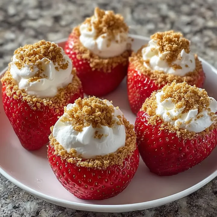 Cheesecake Stuffed Strawberries