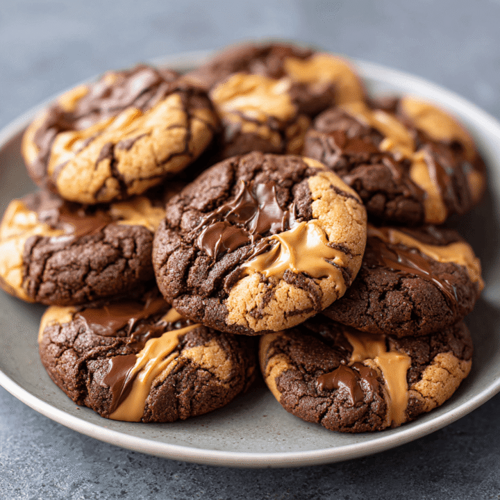 Peanut Butter Brownie Swirl Cookies Recipe