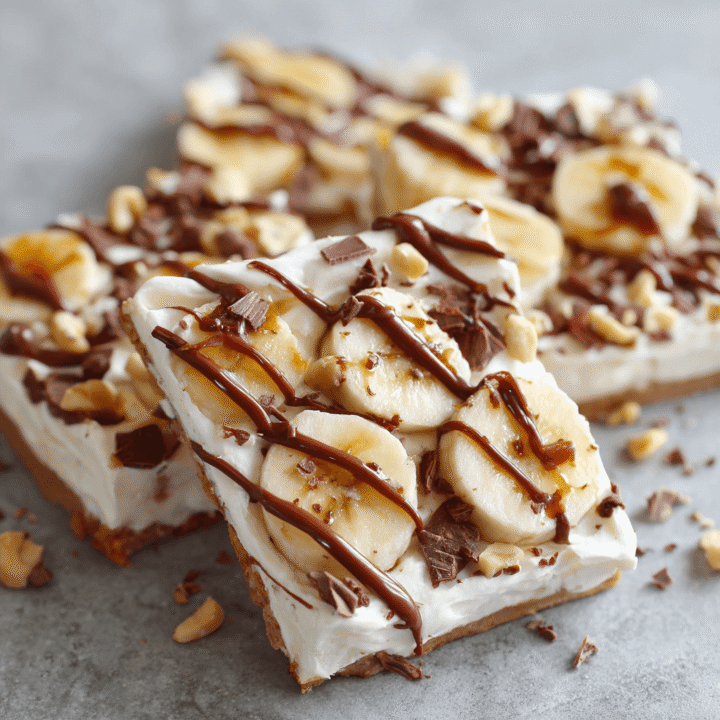 Banana & Nutella Frozen Yogurt Bark Recipe