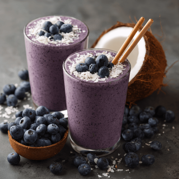 Creamy Blueberry Coconut Smoothie Recipe
