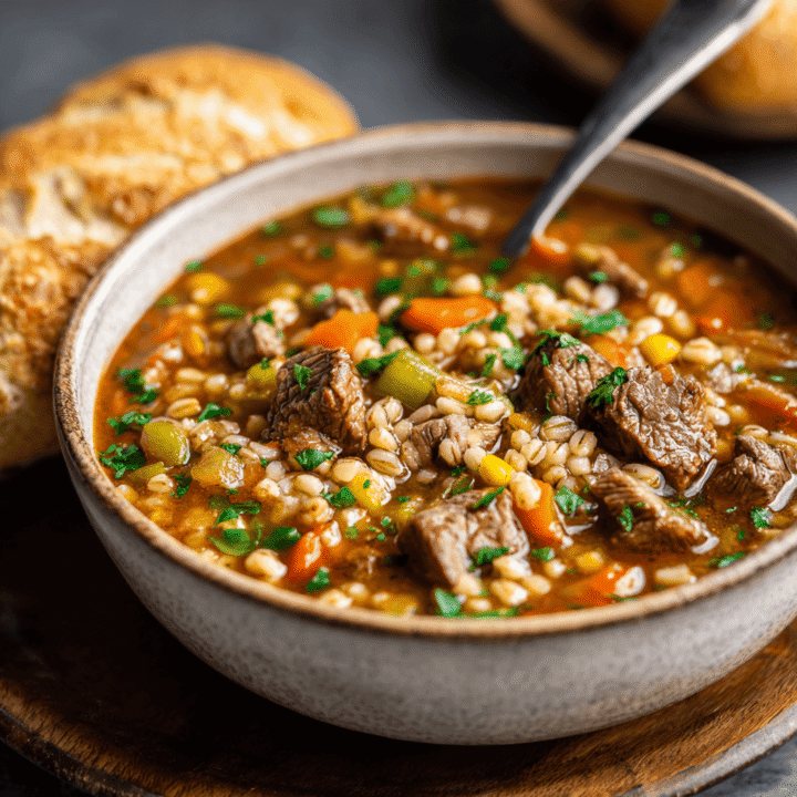 Instant Pot Beef Barley Soup Recipe