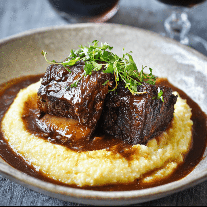 Braised Short Ribs with Red Wine Sauce Recipe