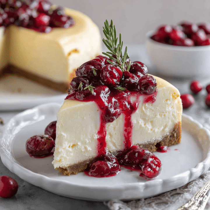 Cranberry White Chocolate Cheesecake Recipe