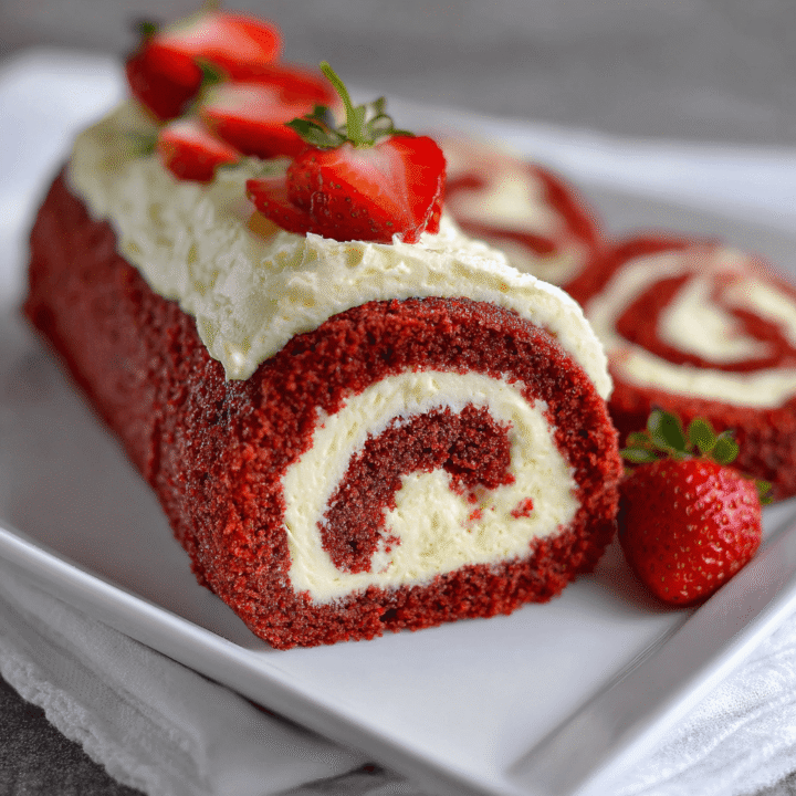 Red Velvet Cake Roll Recipe