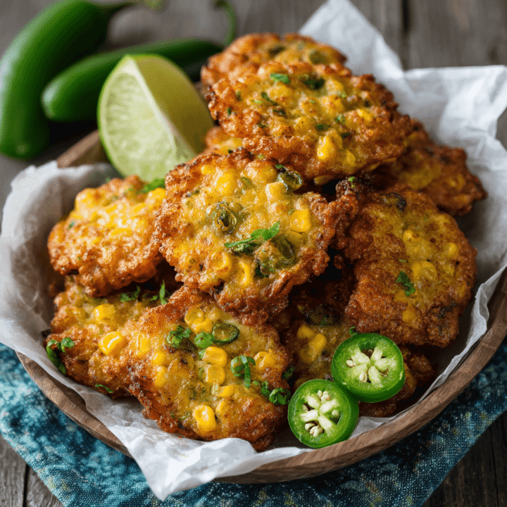 Cheesy Jalapeño Corn Fritters Recipe
