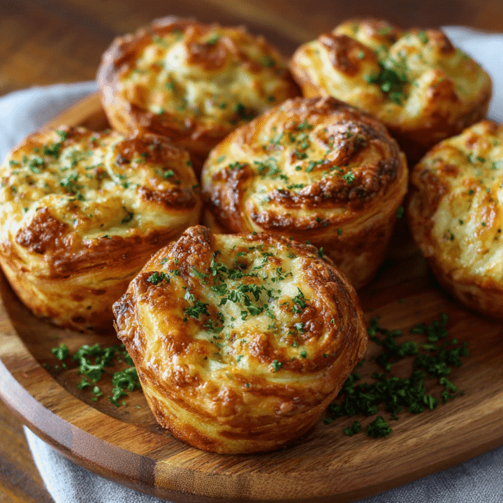 Cheesy Garlic Cruffin Recipe
