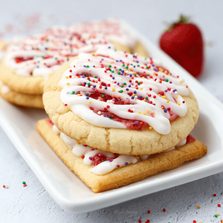 Strawberry Pop Tart Sugar Cookies Recipe
