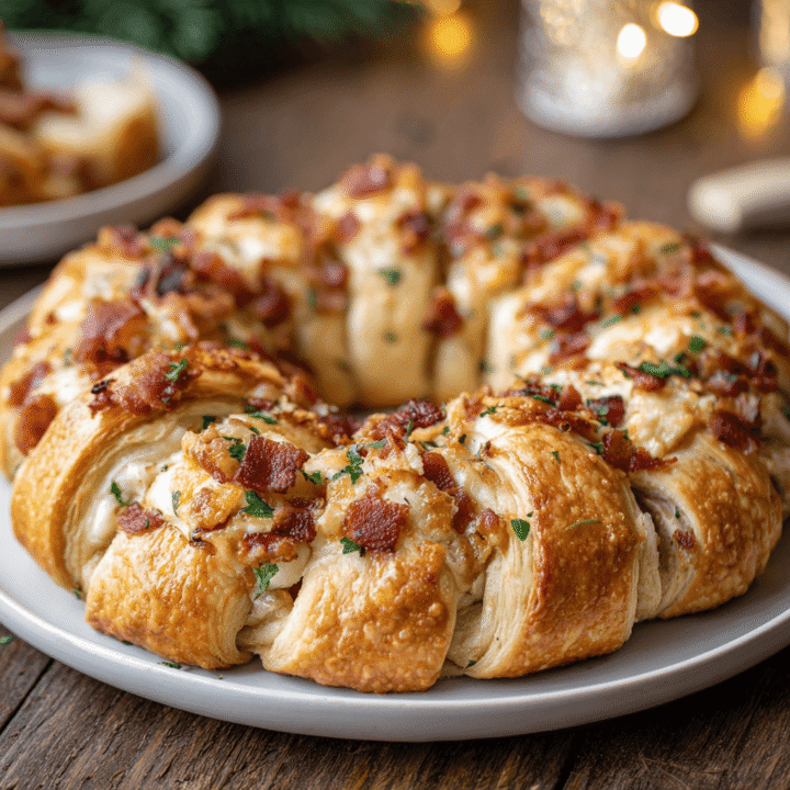 Bacon Brie Crescent Wreath Recipe