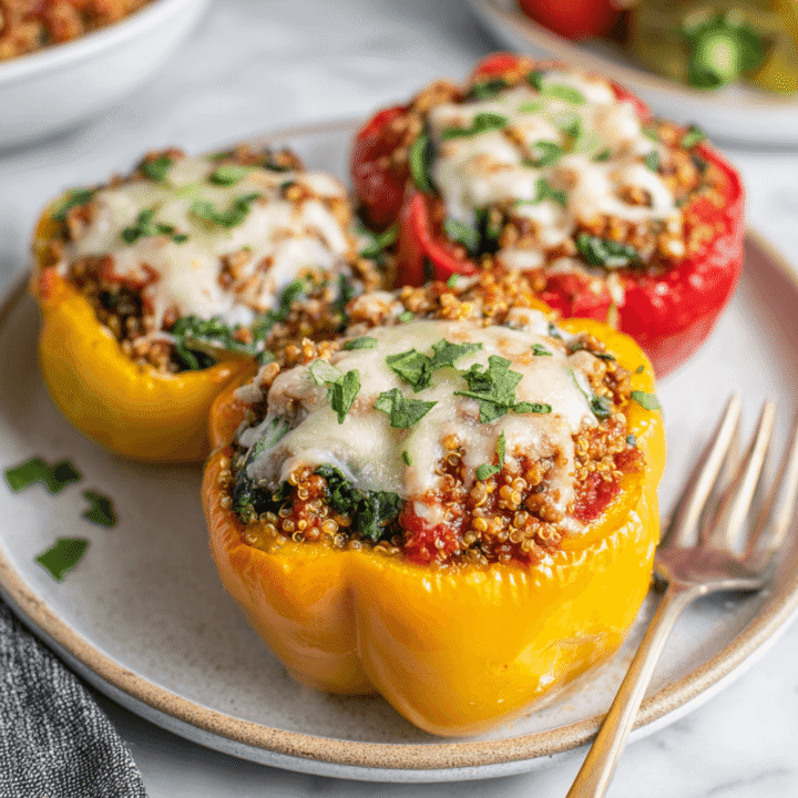 Turkey and Spinach Stuffed Peppers Recipe