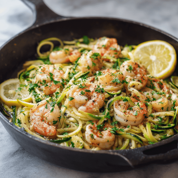 Garlic Shrimp and Zucchini Noodles Recipe