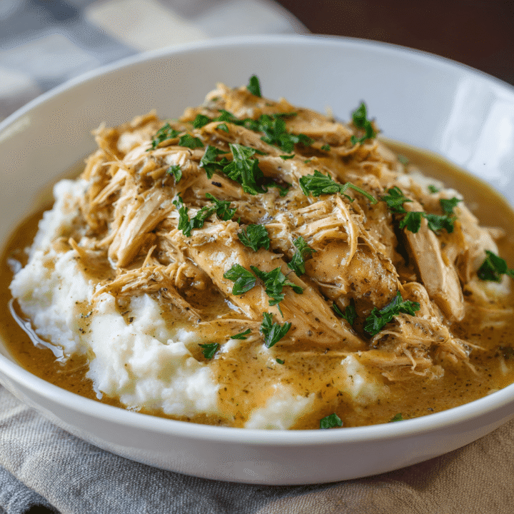 Easy Crockpot Chicken and Gravy Recipe