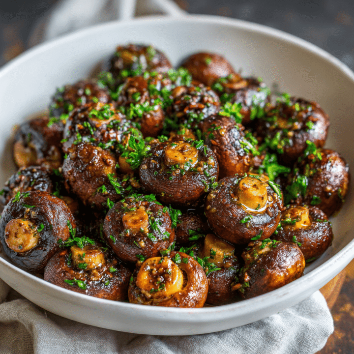 Roasted Garlic Mushrooms Recipe