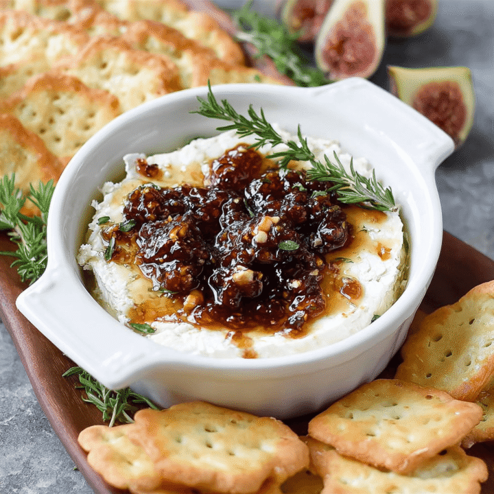 Goat Cheese Fig Jam Appetizer Recipe