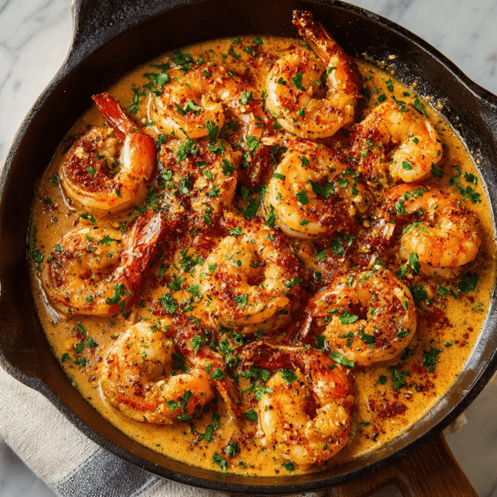 Creamy Garlic-Paprika Shrimp Skillet Recipe