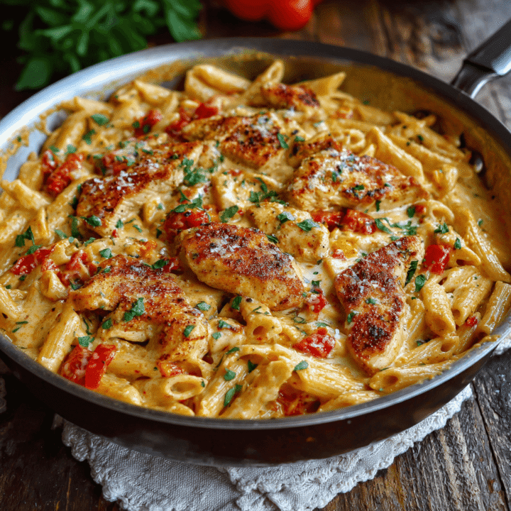 Cajun Chicken Pasta in Creamy Parmesan Garlic Sauce Recipe
