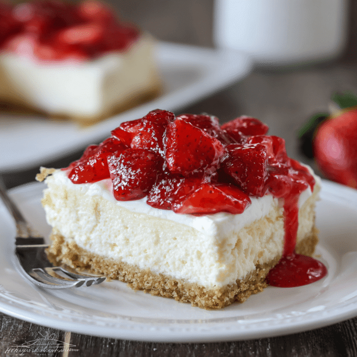 Strawberry Topped Cheesecake Dessert Recipe