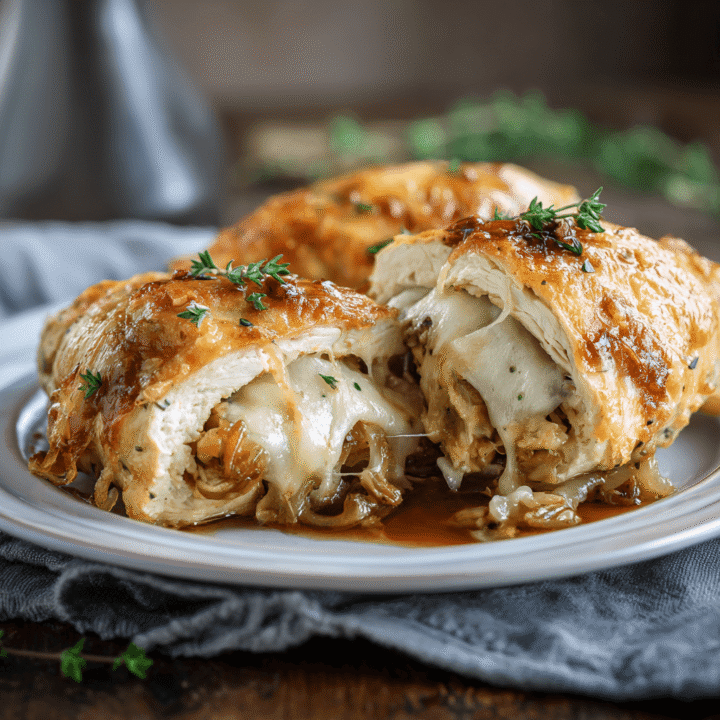 French Onion Stuffed Chicken Breasts Recipe