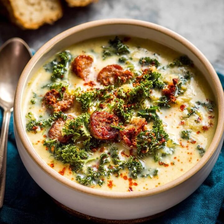 Cauliflower Sausage Kale Soup Recipe