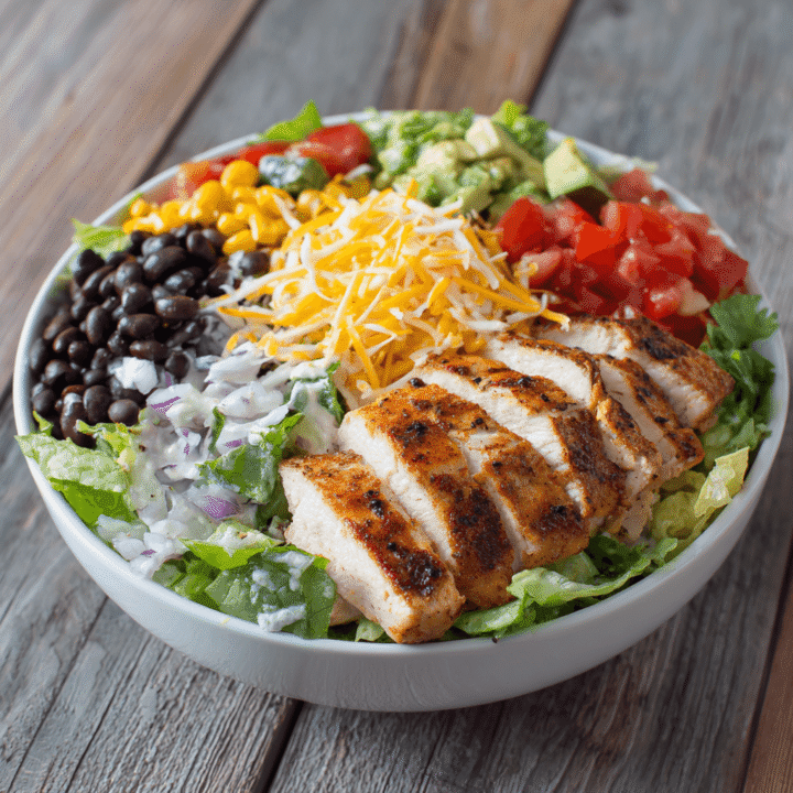 Easy Zesty Southwest Chicken Salad Bowl Recipe
