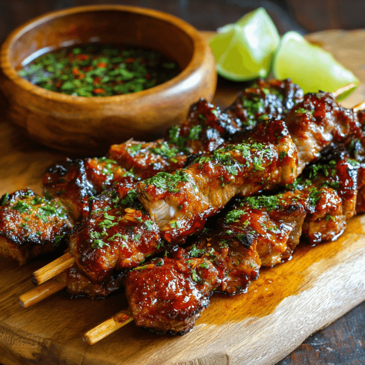 BBQ Pork Skewers with Filipino BBQ Marinade Recipe