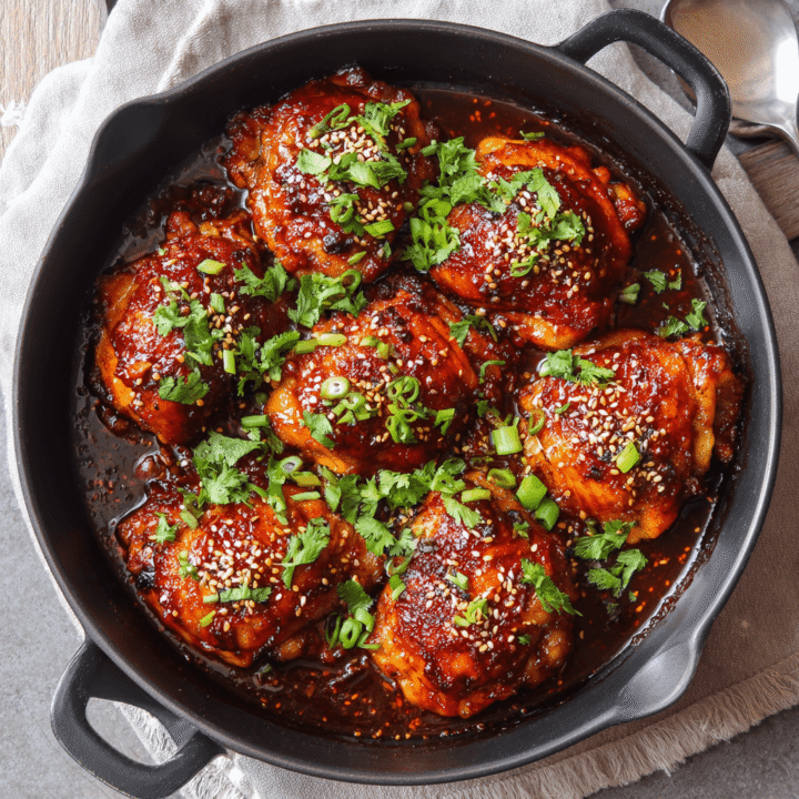 Asian Gochujang Chicken Thighs Recipe