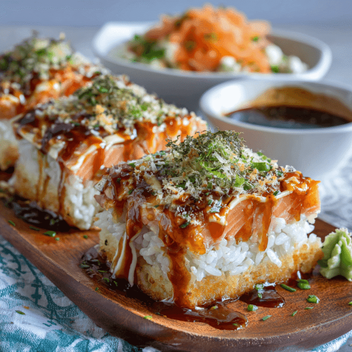 Easy Teriyaki Salmon Sushi Bake Recipe